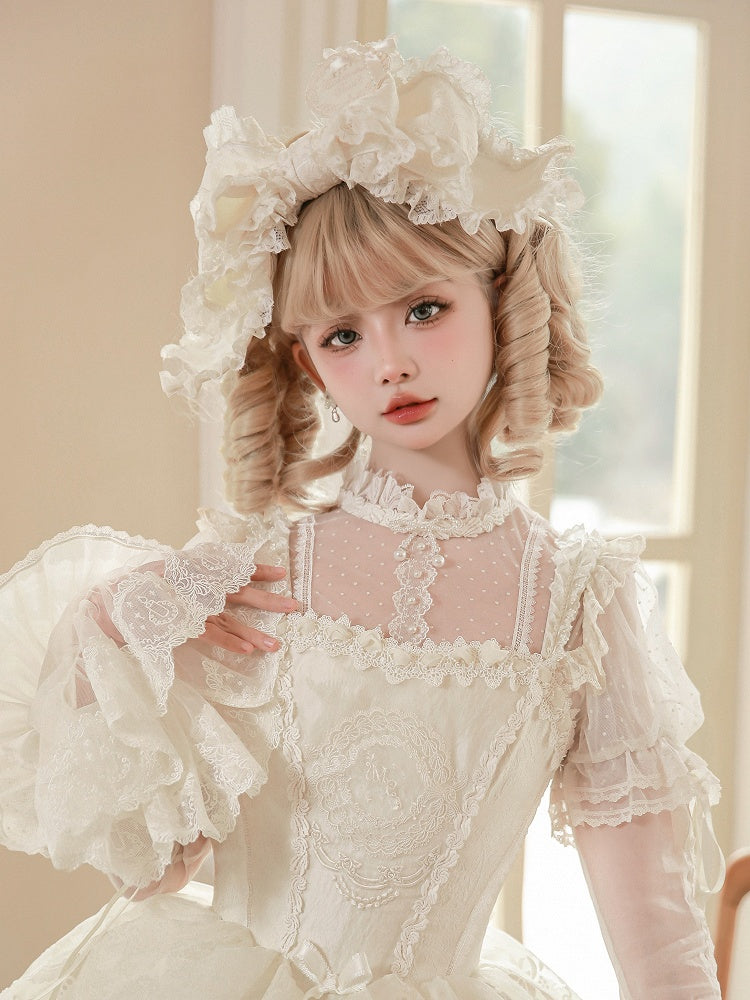 Cream Big Bowknot KC