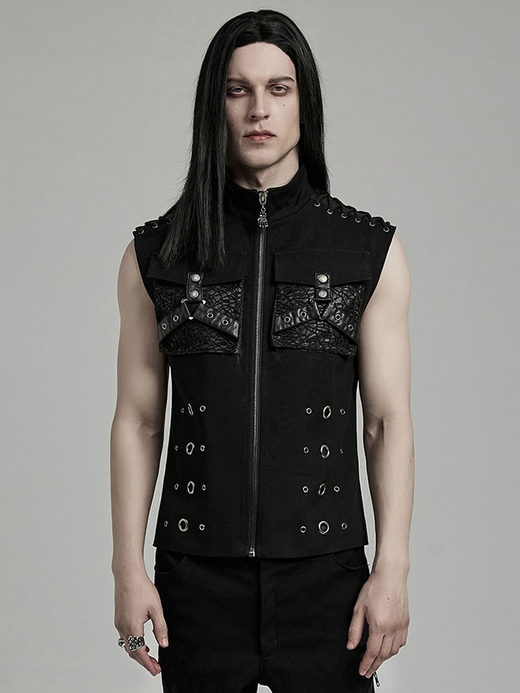 Black Punk Personalized Vest