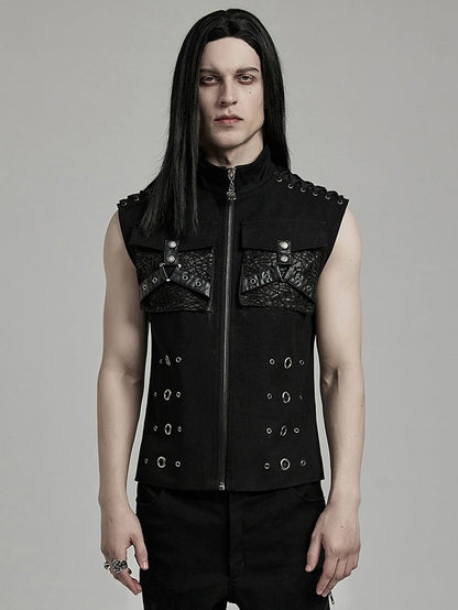 Black Punk Personalized Vest