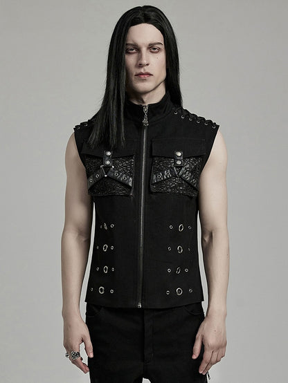 Black Punk Personalized Vest