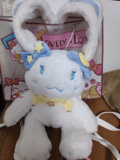 Star Moon Bunny Plush Crossbody Bag