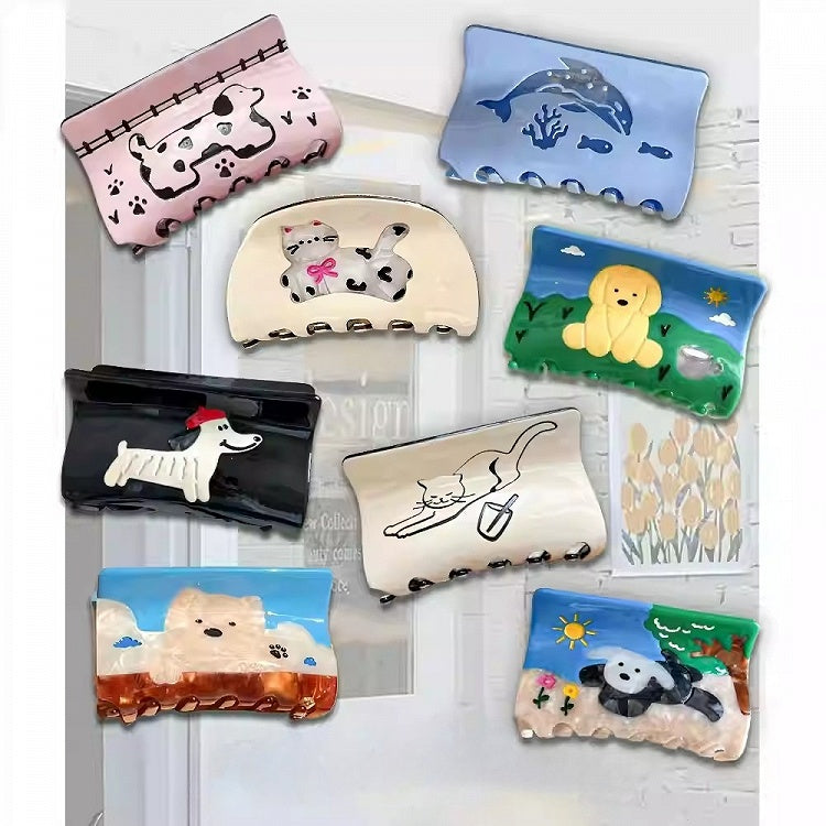 18 Options Bittersweet Animal Pattern Claw Clips