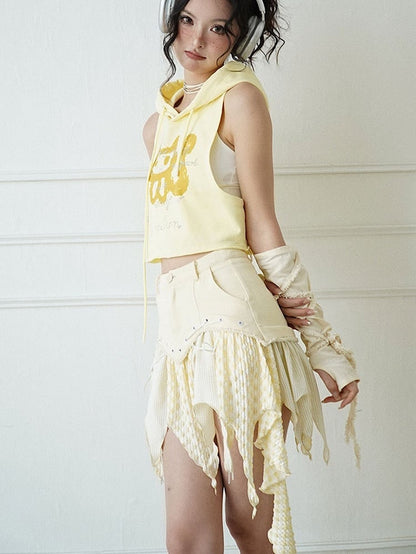 Light Yellow Handkerchief Skirt