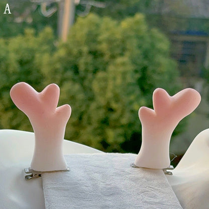 2 Options Animal Horn Hairclips