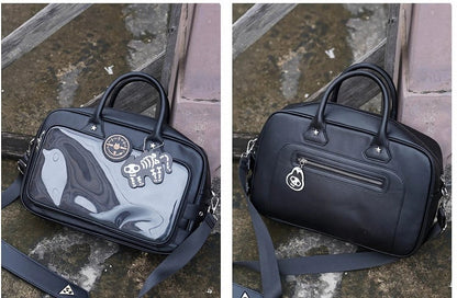 Kitty Decorated Large Capacity Crossbody Ita Bag White/Silver/Brown/Black/Blue/Yellow