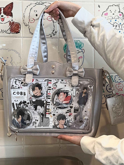 7 Colors Large Capacity Bowknots Crossbody Ita Bag