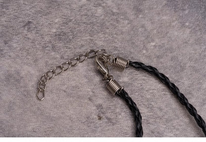 Gothic Black Handmade Rosette Necklace