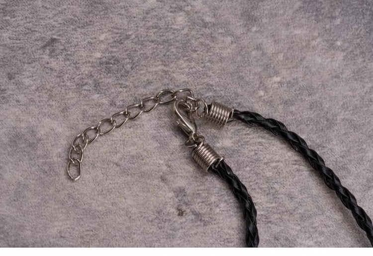 Gothic Black Handmade Rosette Necklace