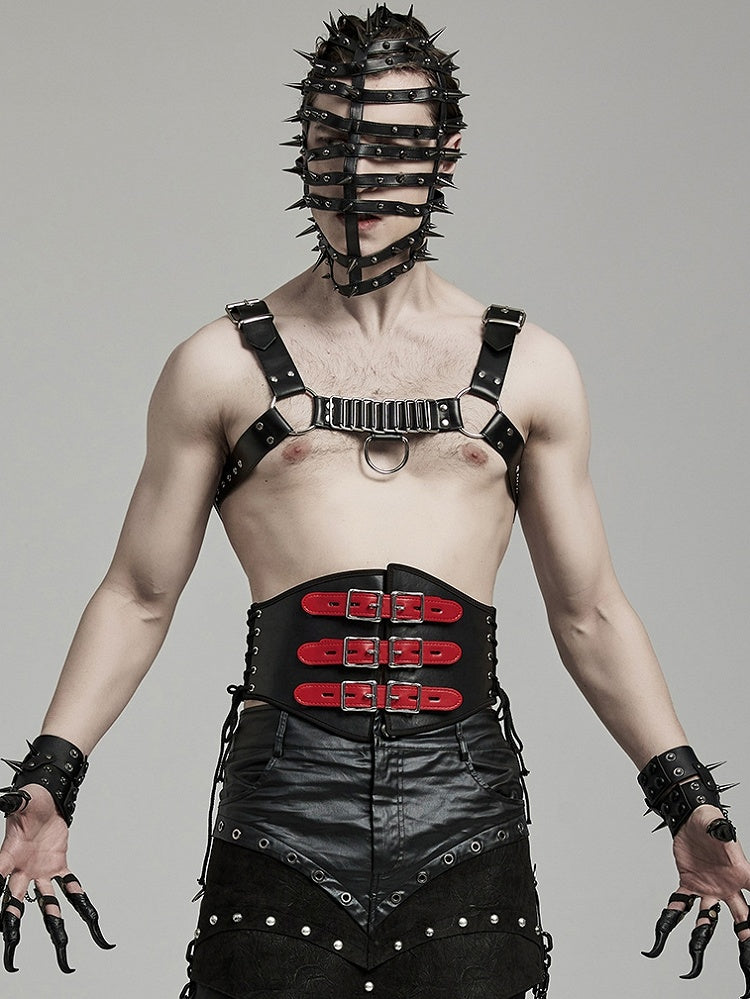 Black and Red Punk Corset