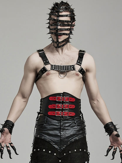 Black and Red Punk Corset