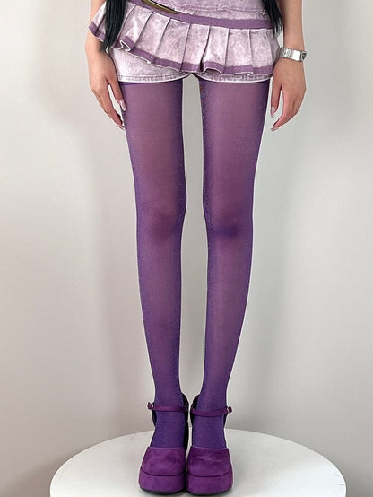5 Color Options Semi-sheer Tights