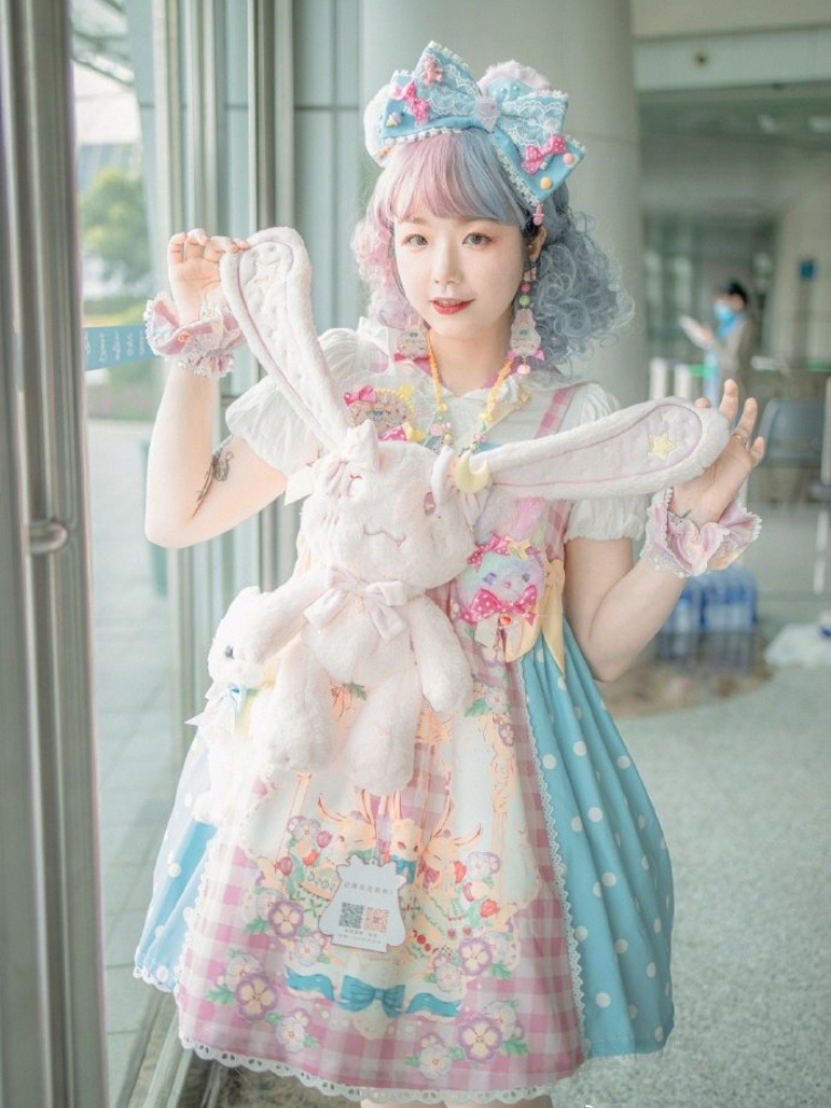 Star Moon Bunny Plush Crossbody Bag