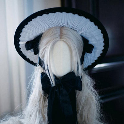 4 Options Black Gothic Lolita Hat