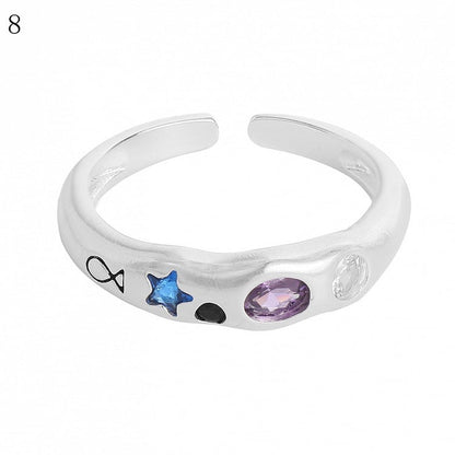 9 Options Y2K Bittersweet Rhinestone Decorated Ring