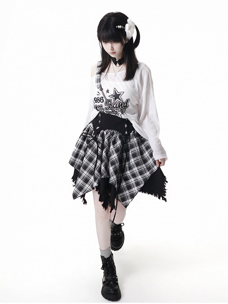 Dusty Blue/Black Star Stud Details Corset Belt