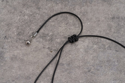 Gothic Red Heart Pendant Black Necklace