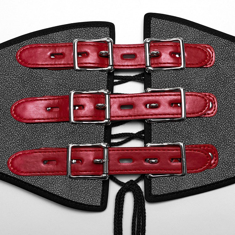 Black and Red Punk Corset