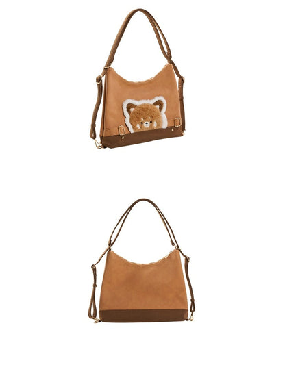Brown Cute Red Panda Tote Bag