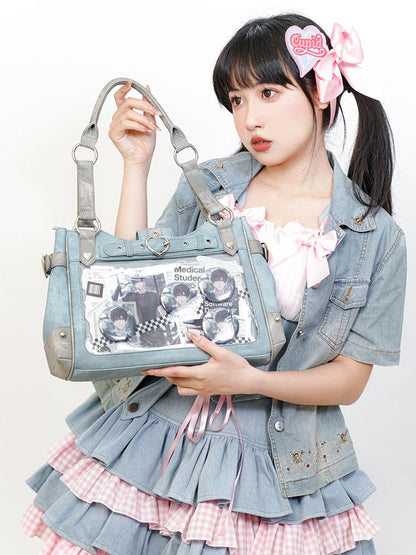 Cyan Motorcycle Ita Shoulder Bag