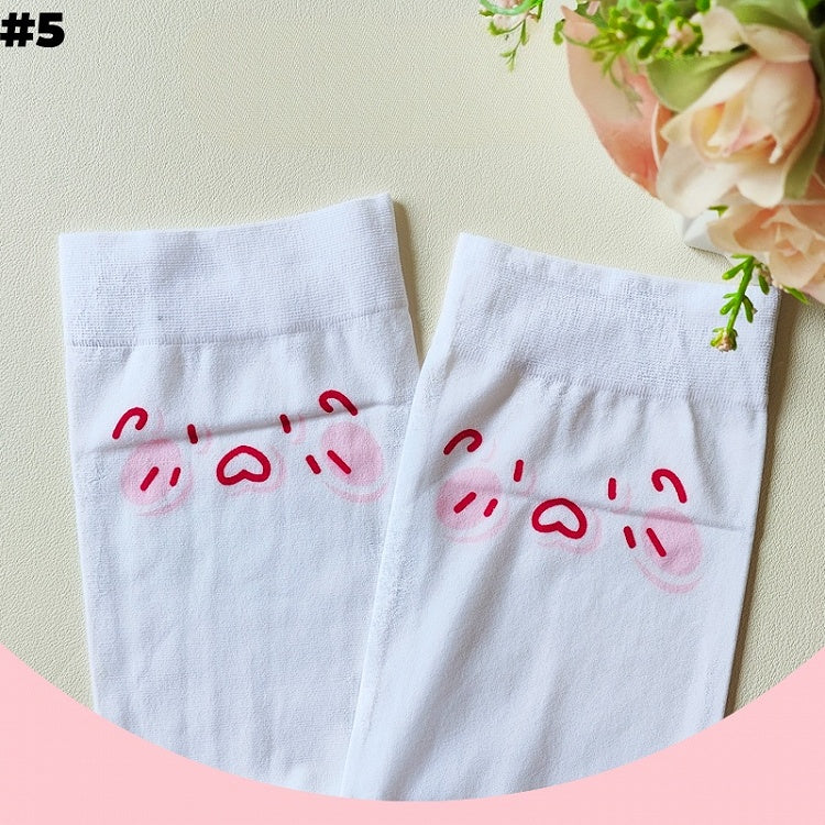 6 Options White Sweet Over Knee Stockings