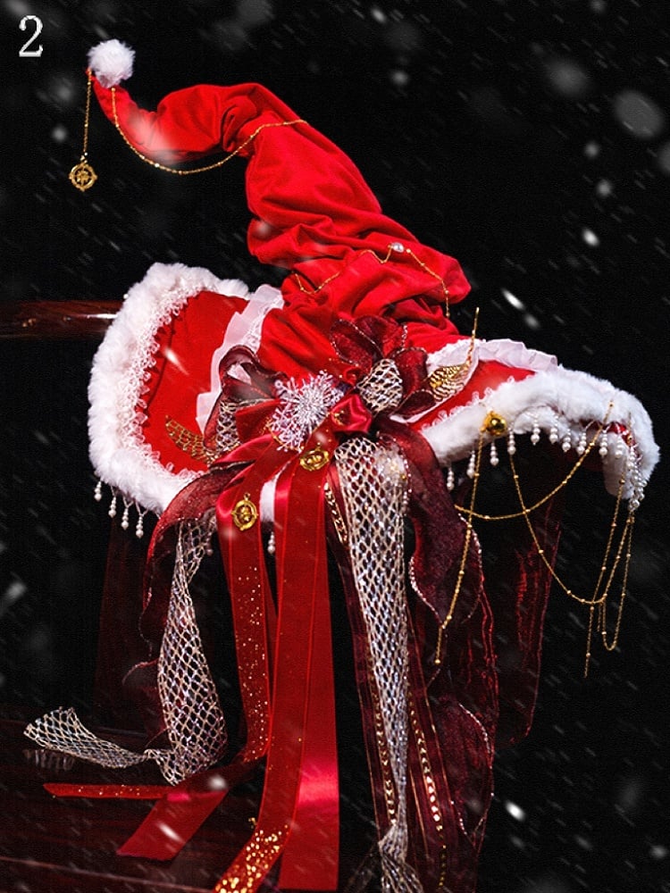 Red & White Wizard Halloween Witch Hat 2 Options