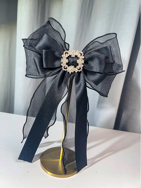 Black/White/Red/Pink Bow Tie