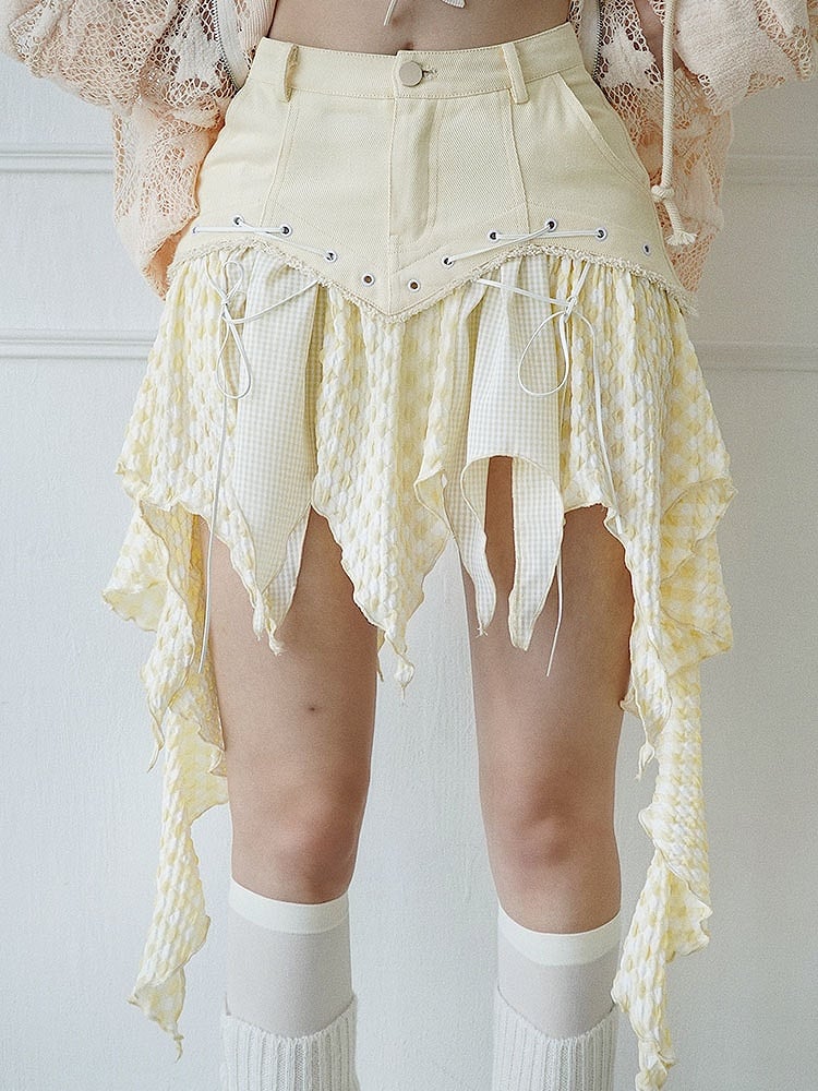 Light Yellow Handkerchief Skirt