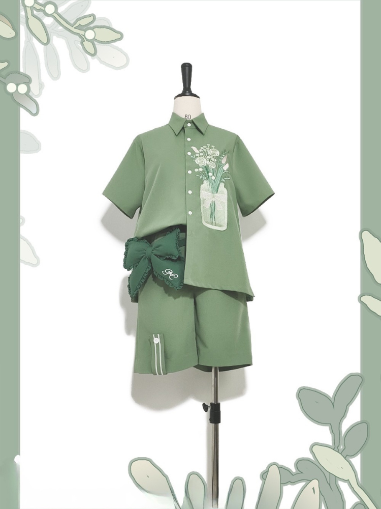 Season of Blossoms Ouji Lolita Padded Bowknot Waistbelt