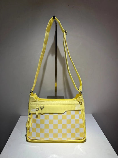 Unisex Nylon Adjustable Strap Large Capacity Yellow Ita Bag