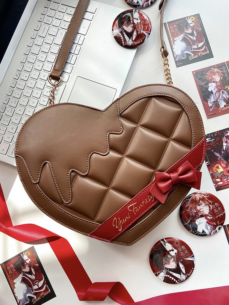 Brown Lolita Heart-shaped Ita Bag - Comes with Adjustable Strap