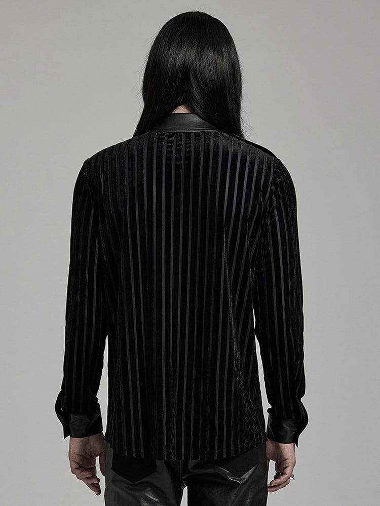 Black Military Men's Shirt