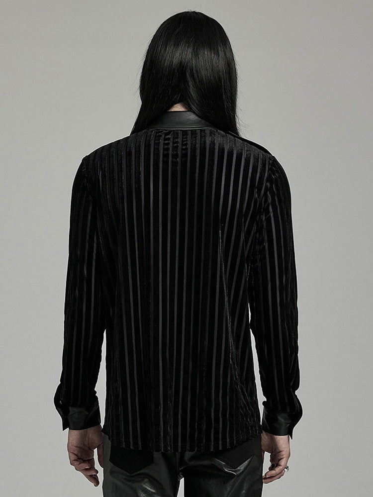 Black Military Men's Shirt