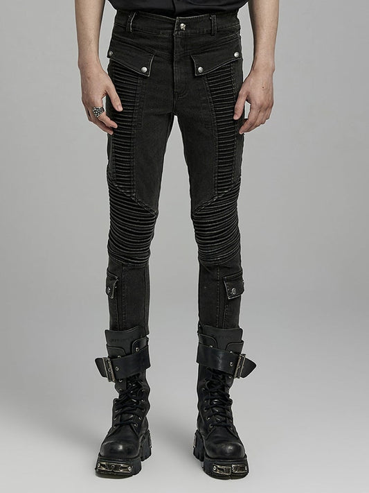 Punk Denim Pants