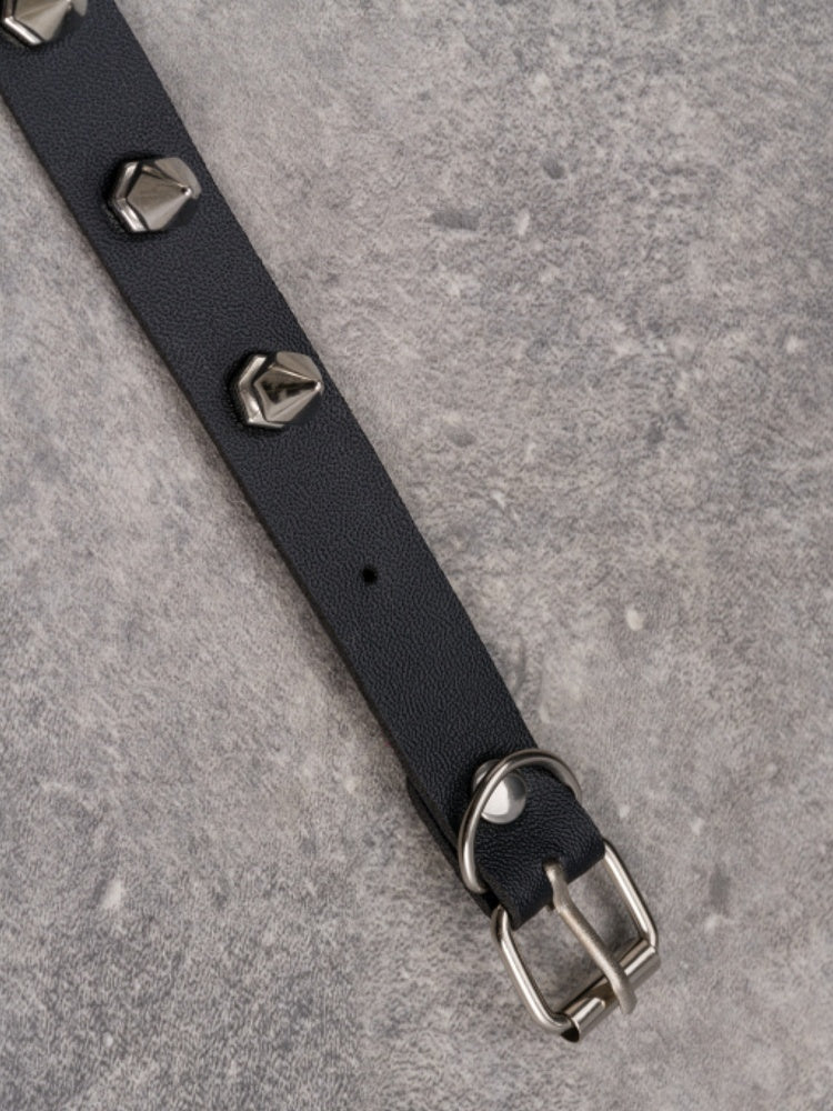 Black Gothic Cross Pendant Studs Design Choker