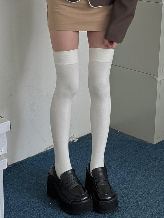 Off-white/Black/Dark Grey/Grey/Coffee Paw Thicken Overknee Stockings