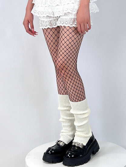 Black/White Y2K Regular Version Fishnet Tights