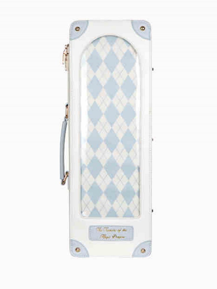 White & Blue 1/4 Scale BJD Doll Bag with Two Straps