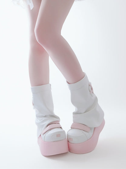 Pink Yami Kawaii Zip Closure at Sides Platform Boots