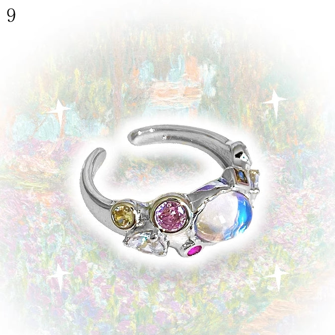 9 Options Y2K Bittersweet Rhinestone Decorated Ring