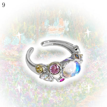 9 Options Y2K Bittersweet Rhinestone Decorated Ring