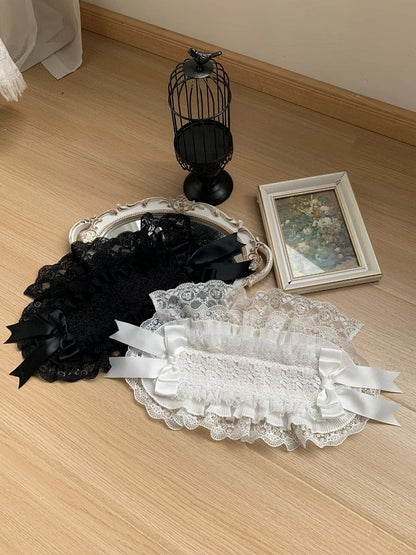 White / Black Lace Hairband