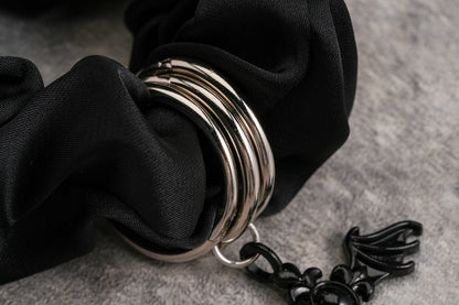 Black Gothic Cross Scrunchie