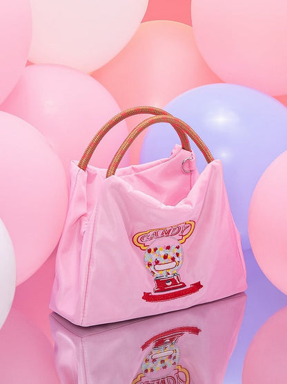 Playful Pink Candy Machine Design Phone Bag