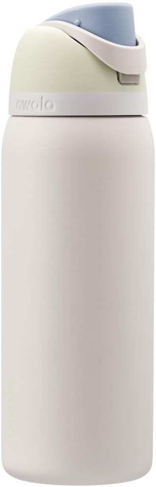 Owala FreeSip Insulated Stainless Steel Water Bottle with Straw for Sports, Travel, and School BPA-Free Sports Water Bottle, 24 oz, Beach House