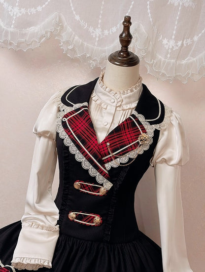 Beige Juliette Sleeves Lolita Blouse with Lace-Up Back and Ruffled Details