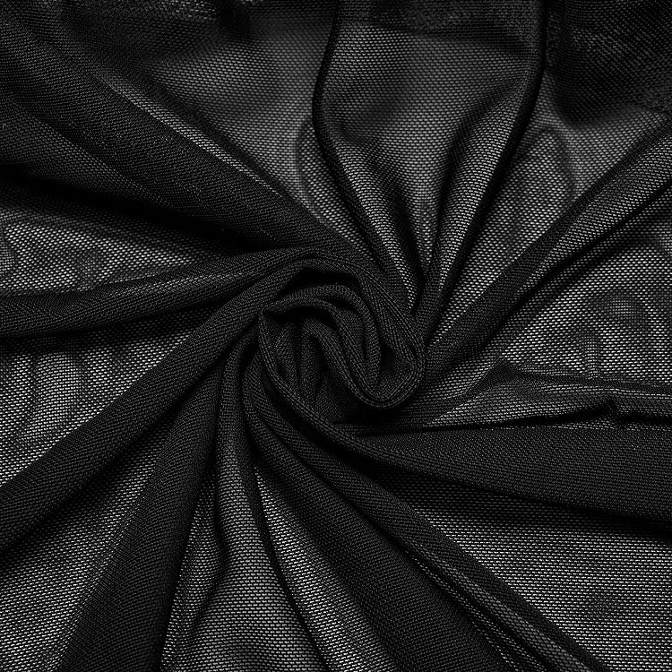 Black and White Goth Men's Floral Shirt