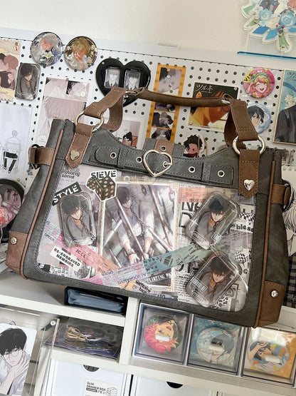 Gray Motorcycle Ita Shoulder Bag