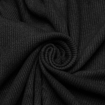 Black Sexy Printed Dress