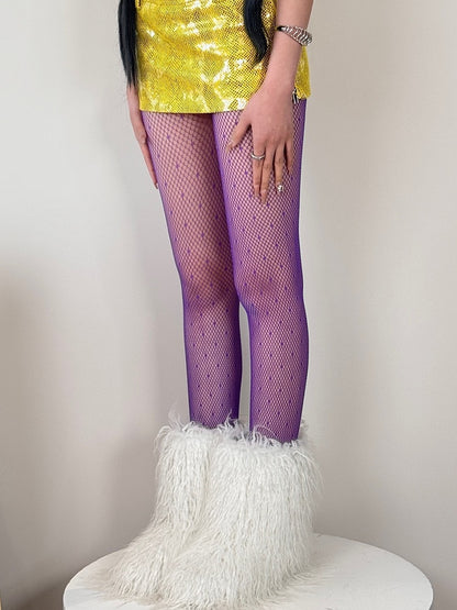 7 Color Options Y2K Polka-dot Pattern Tights