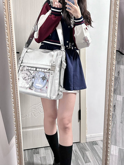 Silver Stud Detail Buckle Strap Ita Bag